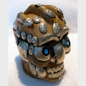 SKULL "dia de los muertos" Mug/Vessel (Hand Made 1 of 1) Brand New!